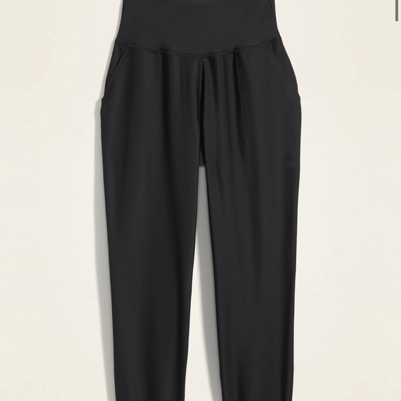 NWT OLD NAVY High-Waisted PowerSoft 7/8 Joggers Color: Black Jack Size Medium - Picture 4 of 9